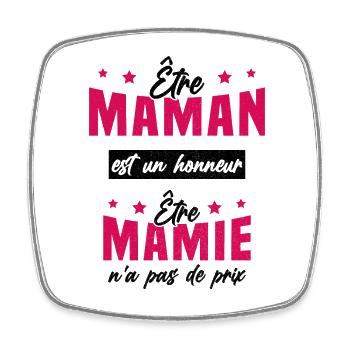 Grand-mère - Être Mamie n'a pas de Prix - Magnet carré - blanc - Devant