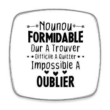 Nounou formidable Idée Cadeau Pour Nounou Famille - Magnet carré - blanc - Devant