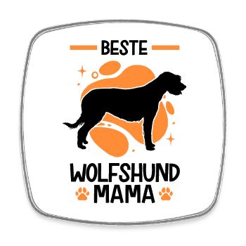 Beste Irischer Wolfshund Mama Irish Wolfhound - Viereckiger Kühlschrankmagnet - Weiß - Vorne