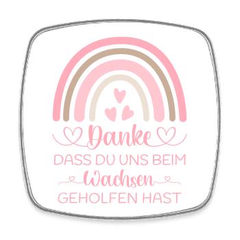 Danke dass Du uns beim Wachsen geholfen hast Kita - Viereckiger Kühlschrankmagnet - Weiß - Vorne