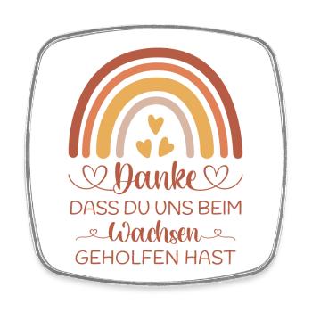 Erzieherin Danke Abschied Kita Kindergarten  - Viereckiger Kühlschrankmagnet - Weiß - Vorne