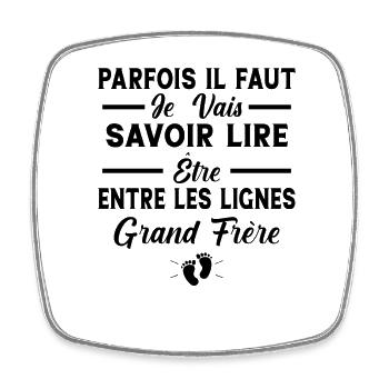 Je Vais Être Grand Frère Futur Grand Frère Enfant - Magnet carré - blanc - Devant