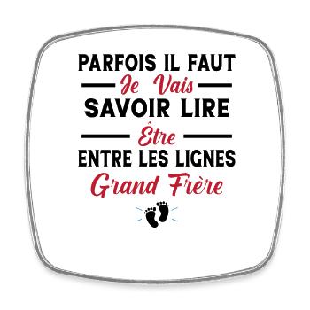 Je Vais Être Grand Frère Futur Grand Frère Enfant - Magnet carré - blanc - Devant