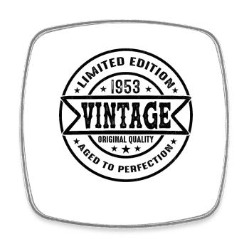 1953 Vintage Original 1953 Birthday Gift - Square fridge magnet - white - Front