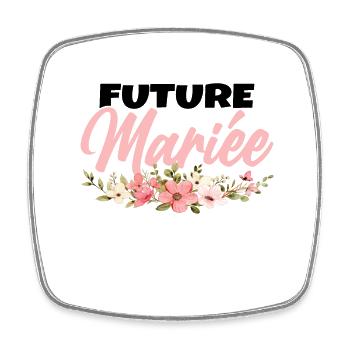 Femme Future Mariée Cadeau Femme EVJF Humour - Magnet carré - blanc - Devant