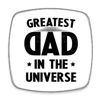 Cadeau Fête Des Pères plus Grand Papa de l'univers - Magnet carré - blanc - Devant