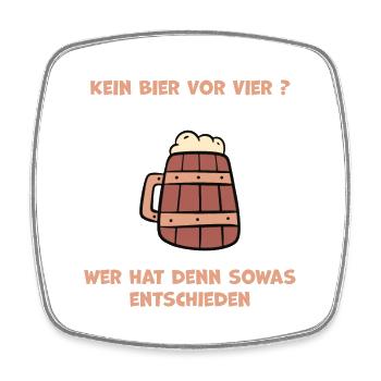 Craftbier Stilvolles Design für Bierliebhaber - Viereckiger Kühlschrankmagnet - Weiß - Vorne