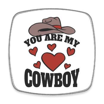 You are my Cowboy - Square fridge magnet - white - Front