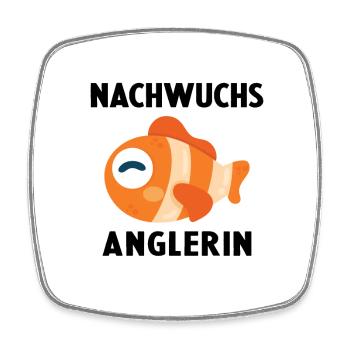Nachwuchs Angler Angeln Baby Geburt Fische Fisch - Viereckiger Kühlschrankmagnet - Weiß - Vorne