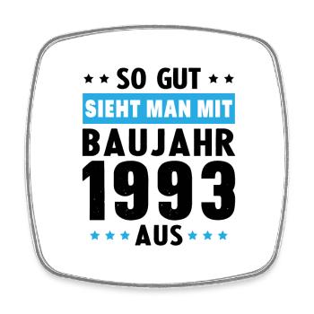 Geschenk Geburtstag 1993 Frau Mann Geschenkidee - Viereckiger Kühlschrankmagnet - Weiß - Vorne