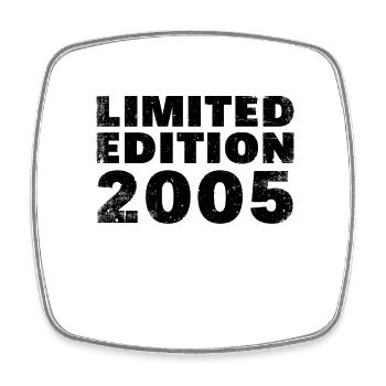 Limited edition 2005 - Square fridge magnet - white - Front