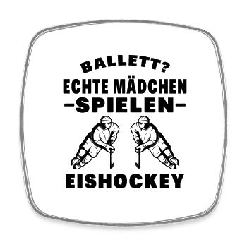Eishockey Eishockey Sprüche Geschenk - Viereckiger Kühlschrankmagnet - Weiß - Vorne