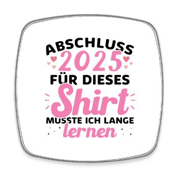 Abschluss 2025 Abschluss der Realschule - Viereckiger Kühlschrankmagnet - Weiß - Vorne