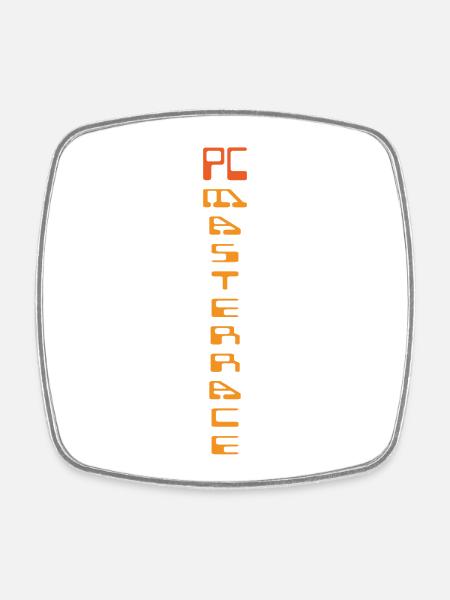 PC Masterrace - Gaming Shirt - Square fridge magnet - white
