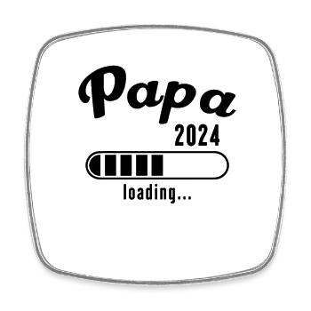 Le magasin Papa 2024 annonce la grossesse Future Dad - Magnet carré - blanc - Devant