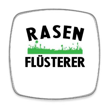 Rasenflüsterer Lustige Gärtner Geschenkidee Garten - Viereckiger Kühlschrankmagnet - Weiß - Vorne