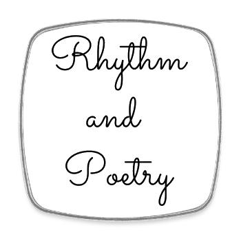 Rhythm and Poetry - Magnet carré - blanc - Devant