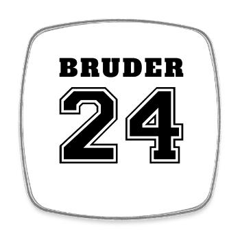 Annonce de grossesse Brother 2024 - Magnet carré - blanc - Devant