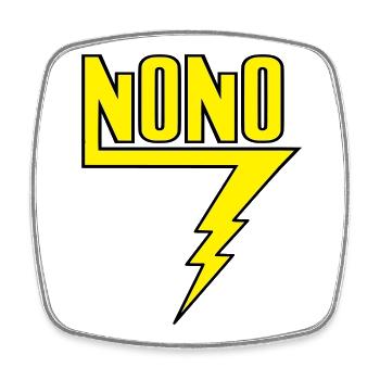 Nono - Square fridge magnet - white - Front