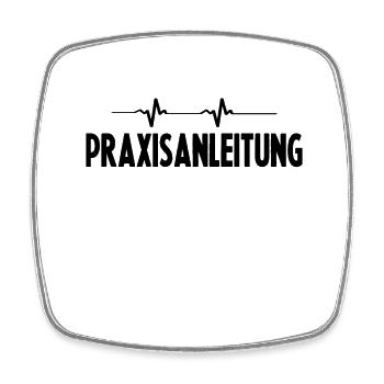Praxisanleitung Praxisanleiter Rettungsdienst - Viereckiger Kühlschrankmagnet - Weiß - Vorne