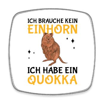 Ich habe ein Quokka Beuteltier Australien - Viereckiger Kühlschrankmagnet - Weiß - Vorne