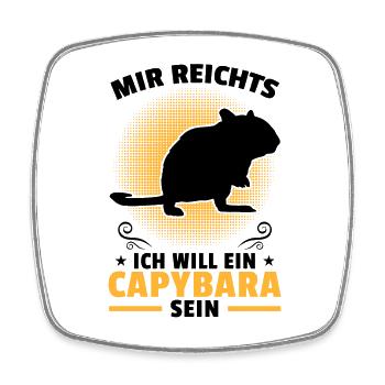 Will eine Rennmaus sein Nagetier Gerbil - Viereckiger Kühlschrankmagnet - Weiß - Vorne