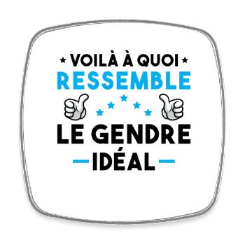 Voilà à quoi ressemble le gendre idéal - Magnet carré - blanc - Devant