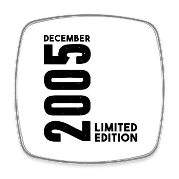 Anniversaire Homme Femme I Décembre 2005 - Magnet carré - blanc - Devant