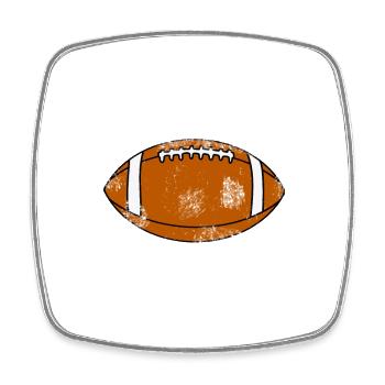American football - Square fridge magnet - white - Front