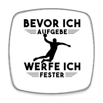 Handball Kinder Geschenke Handballer Zubehör - Viereckiger Kühlschrankmagnet - Weiß - Vorne