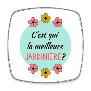 GRANNY - Square fridge magnet - white - Front