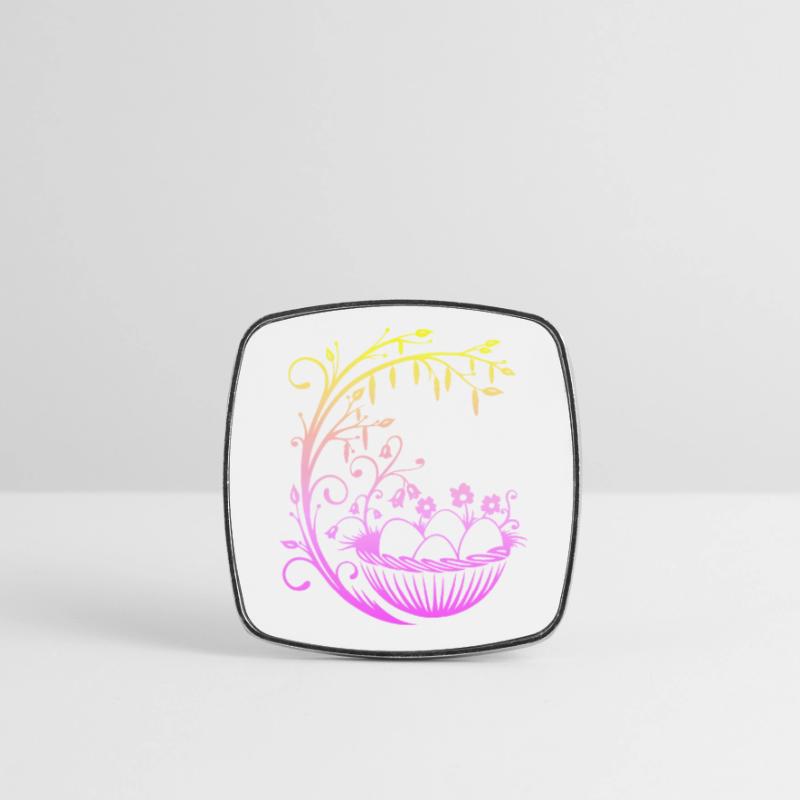 Easter Easter Basket Easter Basket Square fridge magnet