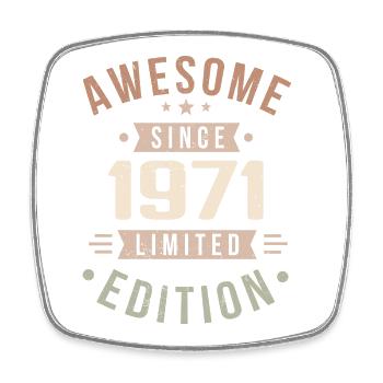 Original 1971 Vintage Vintage anniversaire 1971 - Magnet carré - blanc - Devant