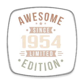 Original 1954 Vintage Vintage anniversaire 1954 - Magnet carré - blanc - Devant