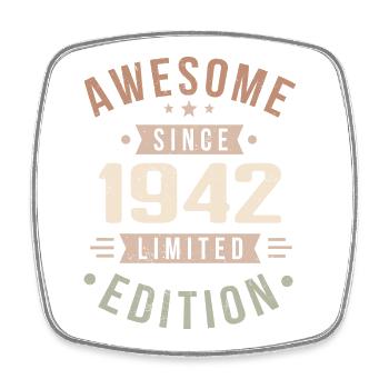 Original 1942 Vintage Vintage anniversaire 1942 - Magnet carré - blanc - Devant