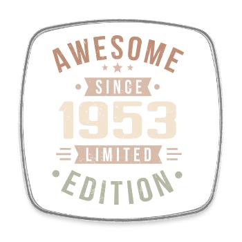 Original 1953 Vintage Vintage Birthday 1953 - Square fridge magnet - white - Front
