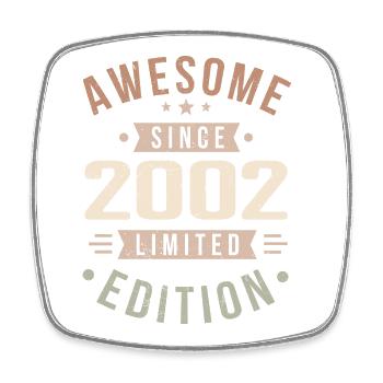 Original 2002 Millésime Vintage Anniversaire 2002 - Magnet carré - blanc - Devant