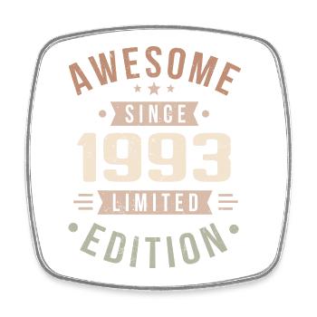 Original 1993 Vintage Vintage Birthday 1993 - Square fridge magnet - white - Front