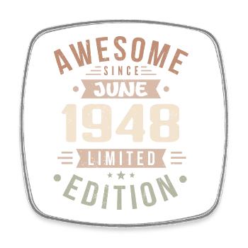 Juin 1948 Anniversaire Juin 1948 Cadeau Juin 1948 - Magnet carré - blanc - Devant