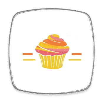 I've got muffin else to do Funny Cake Pastry - Square fridge magnet - white - Front