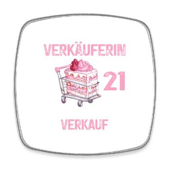 Verkäuferin 20 Geburtstag Verkauf 20 Jahre Spruch - Viereckiger Kühlschrankmagnet - Weiß - Vorne