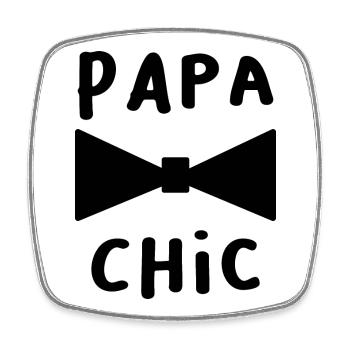 FATHER'S DAY. HAPPY FATHER'S DAY. DAD - Square fridge magnet - white - Front