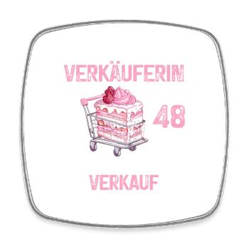 Verkäuferin Verkauf 48 Geburtstag 48 Jahre Spruch - Viereckiger Kühlschrankmagnet - Weiß - Vorne
