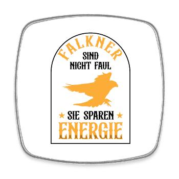 Falkner sind nicht faul Beizjagd Falknerei - Viereckiger Kühlschrankmagnet - Weiß - Vorne
