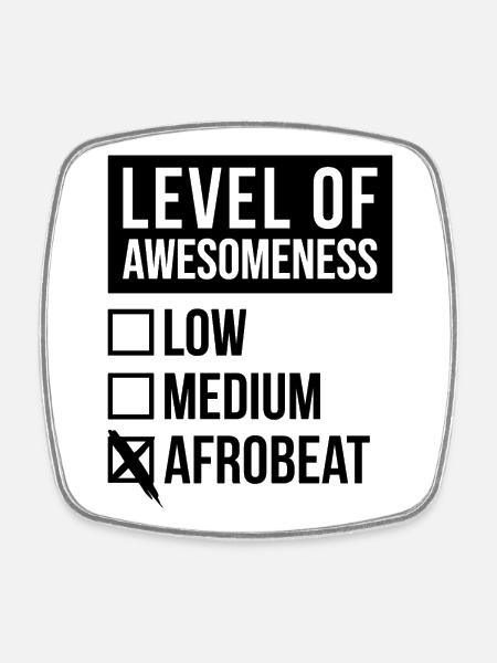Afrobeat Afrobeat Afrobeat - Square fridge magnet - white