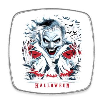 Gothic Halloween Horror - Square fridge magnet - white - Front
