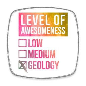 Geology - Square fridge magnet - white - Front