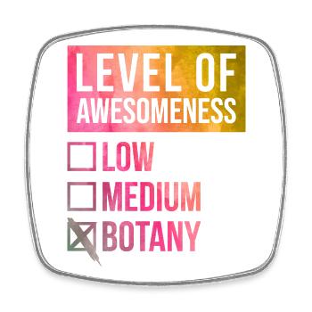 Botany - Square fridge magnet - white - Front