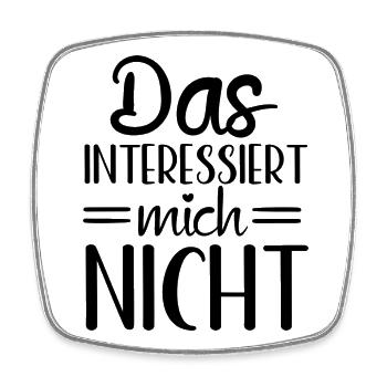 Interesting Interest Curious Onlookers - Square fridge magnet - white - Front