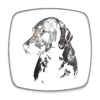 Labrador - Viereckiger Kühlschrankmagnet - Weiß - Vorne